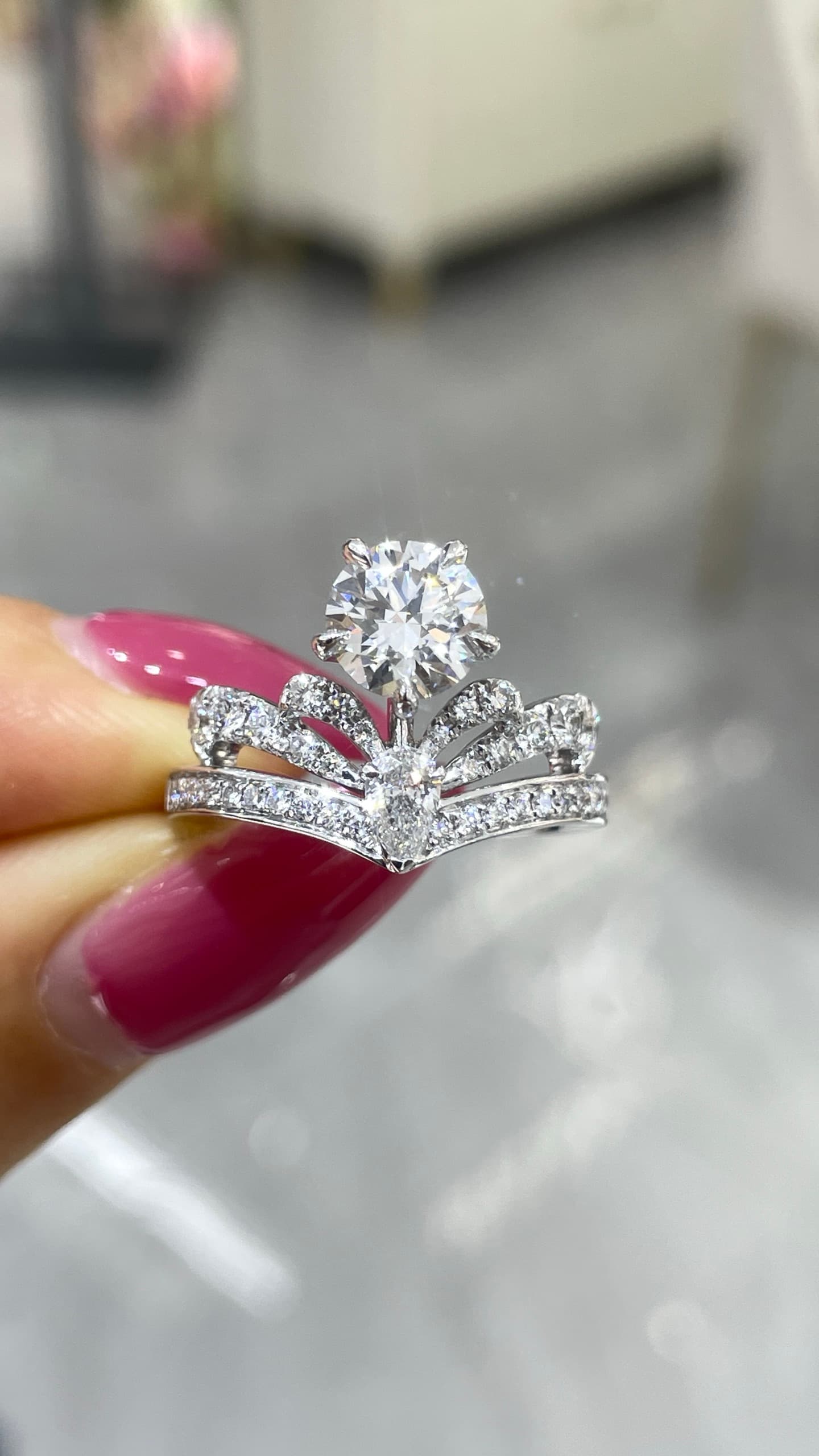 18K 1ct 鑽石戒指 - 視角 5