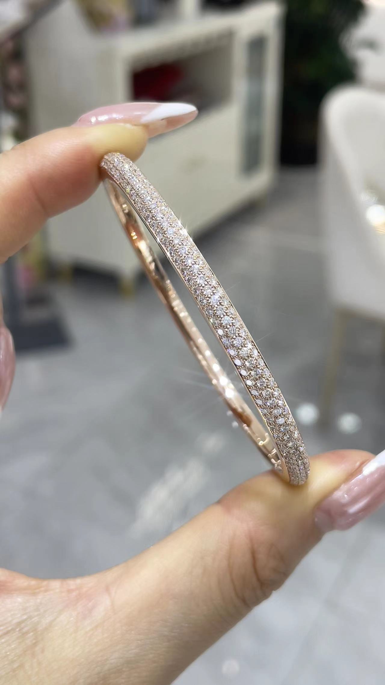18K 鑽石手鐲